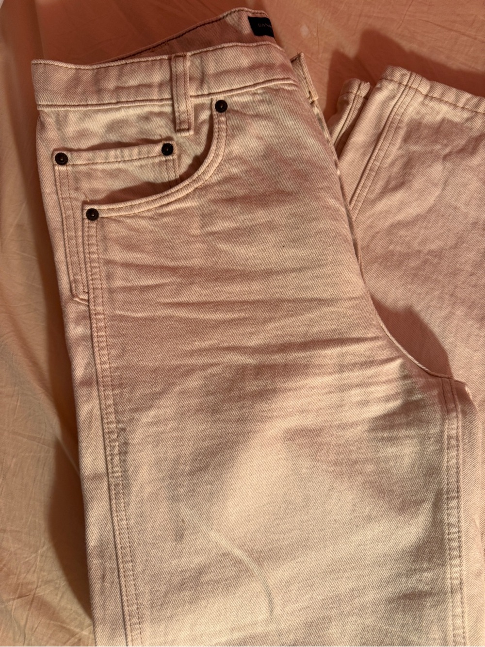 Banana Republic woman's  Off-White Straight Jeans